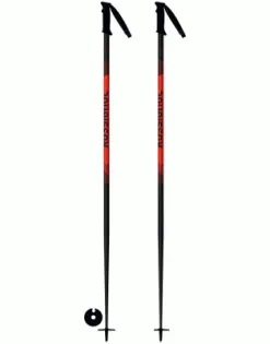 Batons De Ski Rossignol Tactic Black Red 2023 Taille De 110cm à 130cm