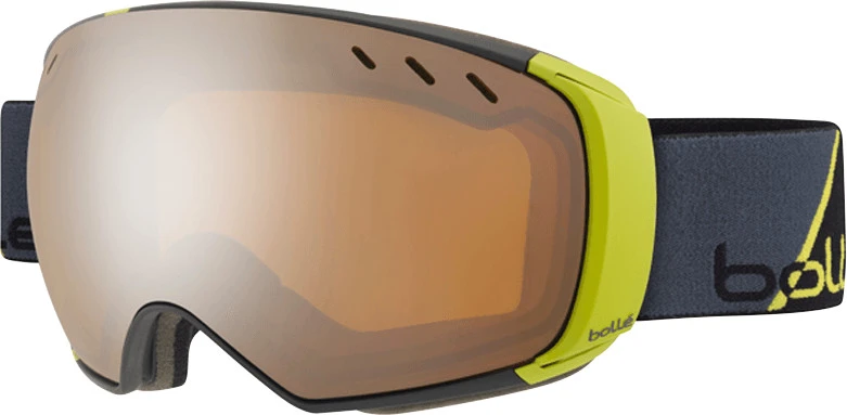 Masque De Ski Bolle Virtuose Black And Green Stroke Verre S1 + S3