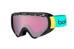 BOLLE Masque De Ski Neuf Bollé Explorer Shiny Black And Green Brush S2