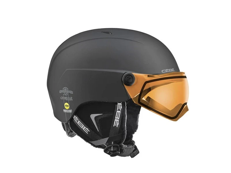 Casque De Ski Neuf Cébé Contest Vision Matte Black Vario Photocromique 1/3 Taille 54-56cm, 59-61cm