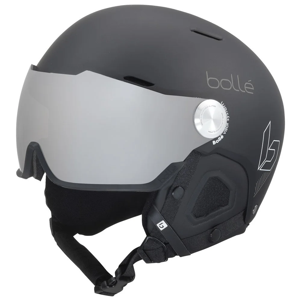 Casque De Ski Neuf à Visière Bolle Might Black S3 Taille 52/55cm, 55/59cm, 59/62cm
