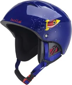 BOLLE Casque De Ski Bollé B-Kid Shiny Blue Rocket à Molette Taille 49/53cm, 53/58cm