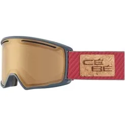 Masque De Ski Neuf Cébé Core L Matt Grey Burgundy Vario S1-S3