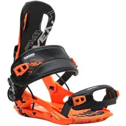Fixations De Snowboard Systeme Flow Raven FT270 Black Orange Taille M(39 à 42)
