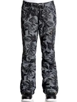 Pantalon De Ski Femme Roxy Rifter Printed Flowers Black Taille XS