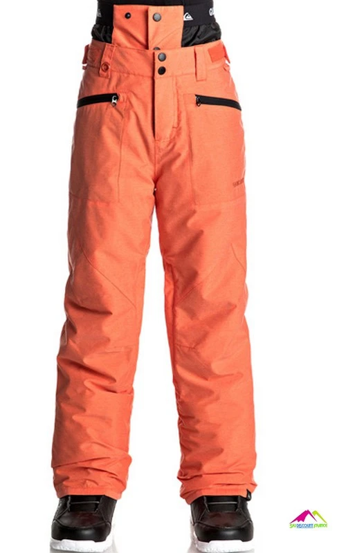 Pantalon Ski/Snow Quiksilver Boundry Youth Mandarin Red Taille 10ans, 12ans, 14ans