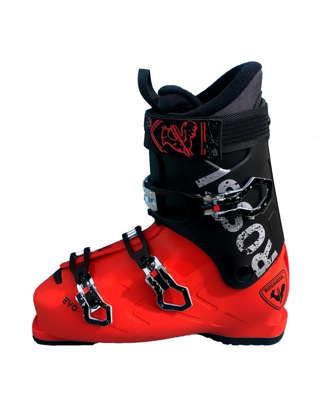 Chaussures De Ski Neuves Rossignol Evo R Black Red 2023 Taille De 26 Ă 32.5 Mondopoint