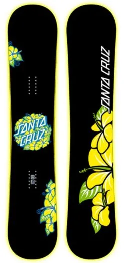 Snowboard Neuf Santa Cruz Hibiscus Black Taille 149cm